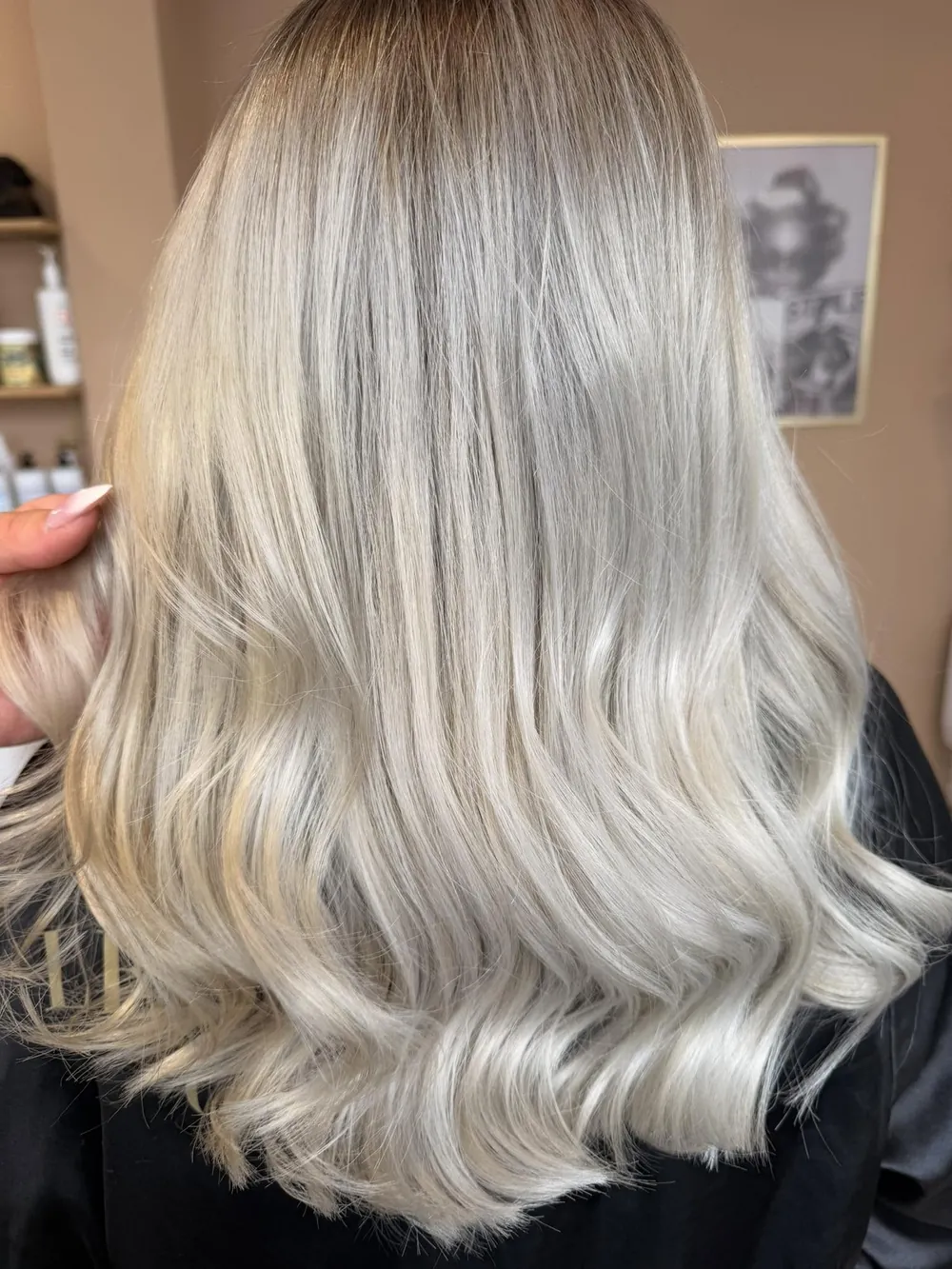 Balayage blond réalisé au Salon de Camille à Boulogne-sur-Mer